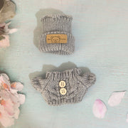 Blue Button – Bear Hat & Button Sweater Set