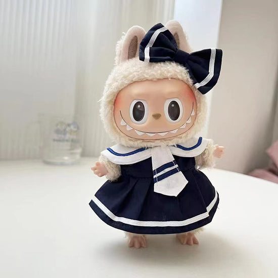 Midnight Navy Dress – Classic Style for 17cm Dolls