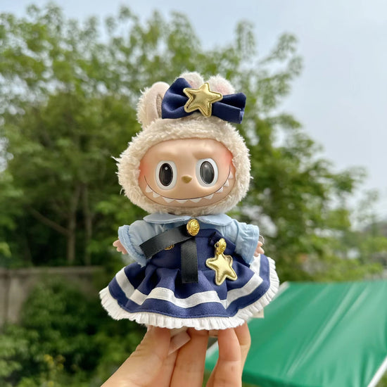 Blue Belle Dress – Elegant Fairytale Outfit for 17cm Dolls