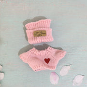 Blue Button – Bear Hat & Button Sweater Set