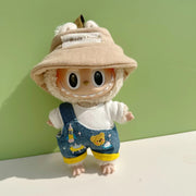 Stitched Charm Denim Suit – Embroidered Doll Outfit