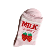 Kawaii Fruit Milk Ankle Socks