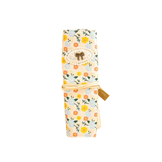 Floral Pattern Roll up Pencil Case