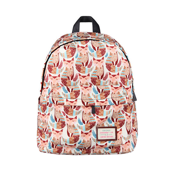 Fox Pattern Backpack