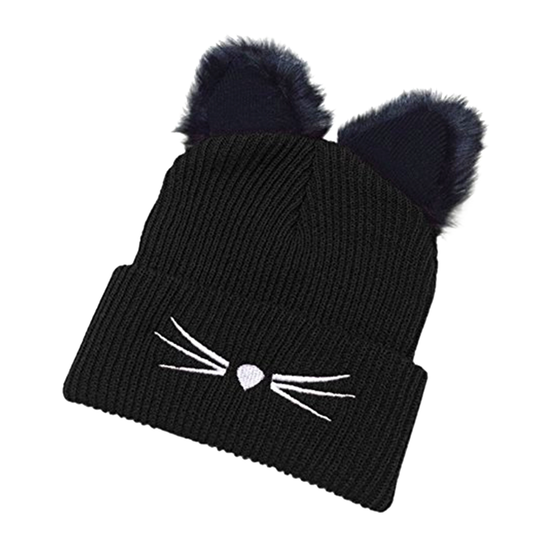 Furry Cat Ear Beanie