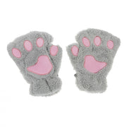 Plush Warm Kitten Mittens