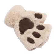 Plush Warm Kitten Mittens