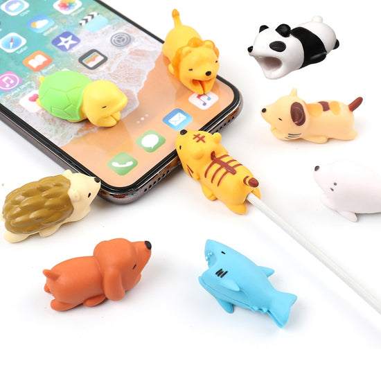 Cute Animal iPhone Cable Protector