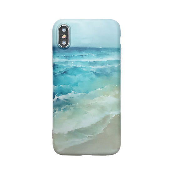 Calm Blue Waves iPhone Case