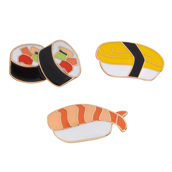 Cute Sushi Enamel Pins
